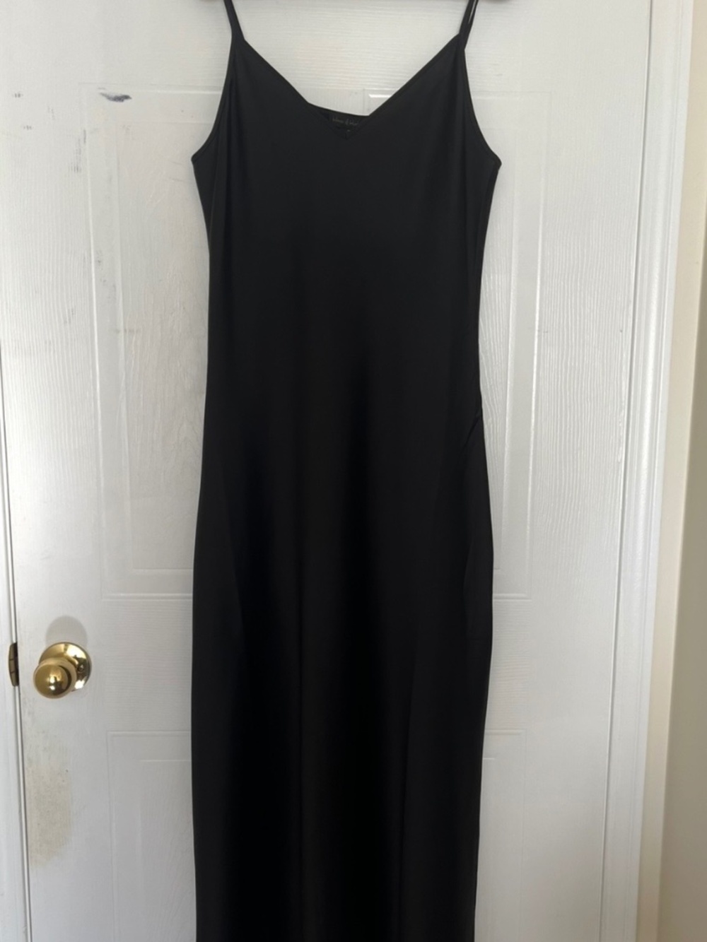 House of Harlow Black Silk Slip Dress